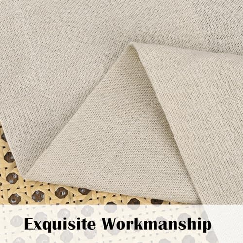 FRAMICS Farmhouse Valance Curtains, Boho Cotton Linen Kitchen Valance, Rustic - Image 6