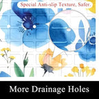Shower Mat Non Slip, Florals Watercolor Anti Slip Bath Mat - Image 2