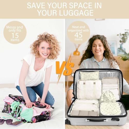 KPX 8 Set Packing Cubes for Travel, Luggage Packing Organizers Accessories - Image 5
