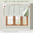 ASPMIZ Linen Valances for Windows Double Layer Valance Curtains, Sage Green - Image 5