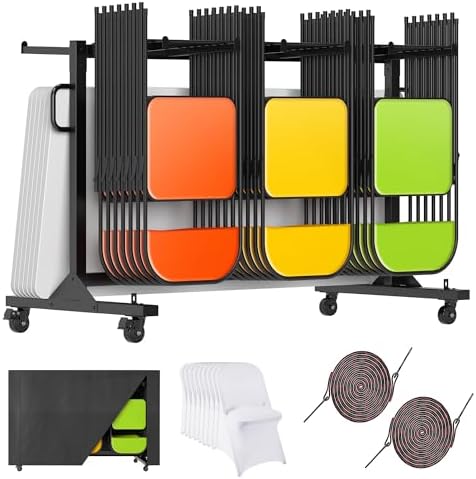 Albott Folding Chair Rack for 12 Tables or 42 Chairs by Albott
