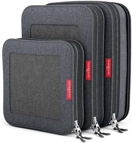 LeanTravel Premium Compression Packing Cubes by LeanTravel