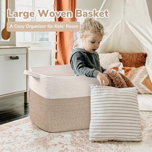 Goodpick 85L Large Woven Rope Blanket Basket - Image 2