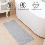 Bathtub Mats for Shower Tub Non-Slip Bath Mat 39 x 16 Inch Extra Long Shower Mat - Image 5