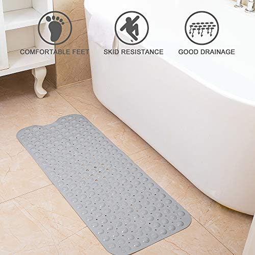Bathtub Mats for Shower Tub Non-Slip Bath Mat 39 x 16 Inch Extra Long Shower Mat - Image 5