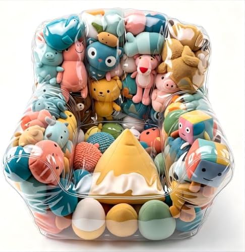Stuffed Animal Storage Chair, Dual Use Plush Storage Seat by Unknown