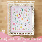 RONGFA Baby Play Mat for Floor, Playpen Mat for Toddlers Infant Kids, Machine - Image 2