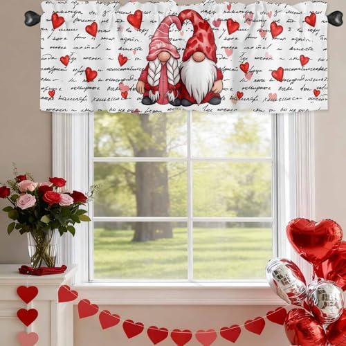 Vandarllin Valentine's Day Kitchen Curtains Valances - Image 5