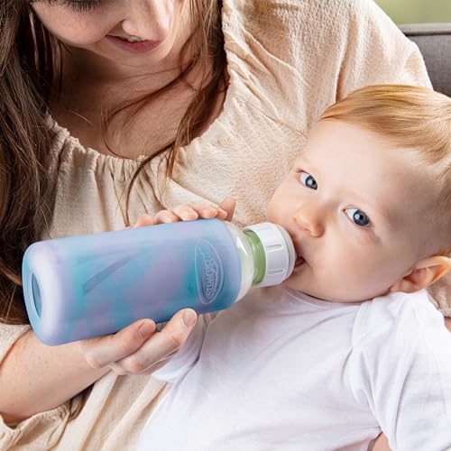Dr. Brown's Narrow 100% Silicone Baby Bottle Sleeve, Glow-in-the-Dark - Image 5