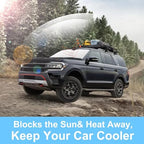 TINGLU Sun Shade for Ford Expedition SUV 2018-2024 2025 Accessories Windshield - Image 5