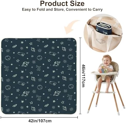 Basumee Splat Mat for Under High Chair, Waterproof & Mess-Proof Floor Mat - Image 6