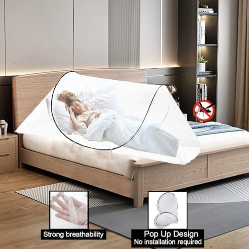 CMINGJ Pop Up Mosquito Tent, Portable Foldable Mosquito Net 78 * 39 * 27in - Image 3