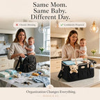 DOKUS & CO Luxe Diaper Caddy Organizer, Extra Large Collapsible Nursery Storage - Image 2