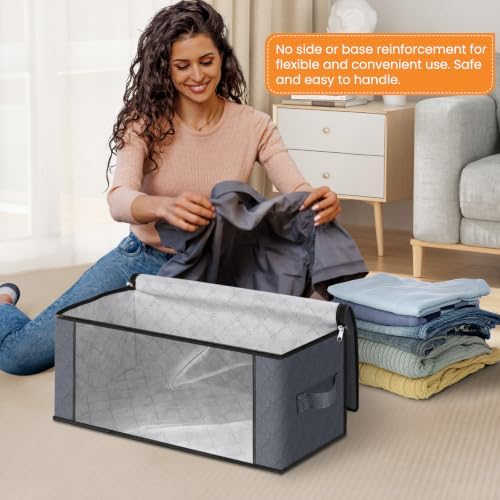 Fab totes 35L Closet Organizers, Foldable Under Bed Storage Containers - Image 3