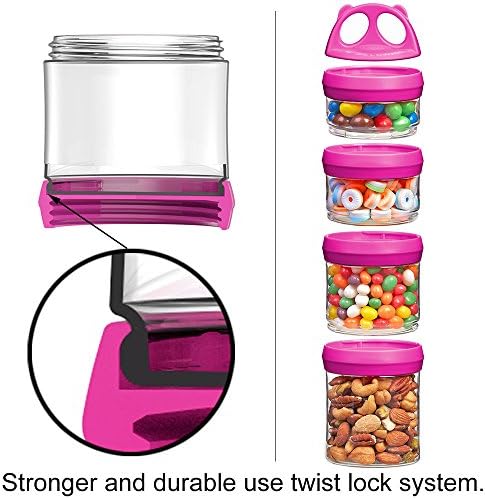 SELEWARE Red Stackable Snack Containers - Image 6