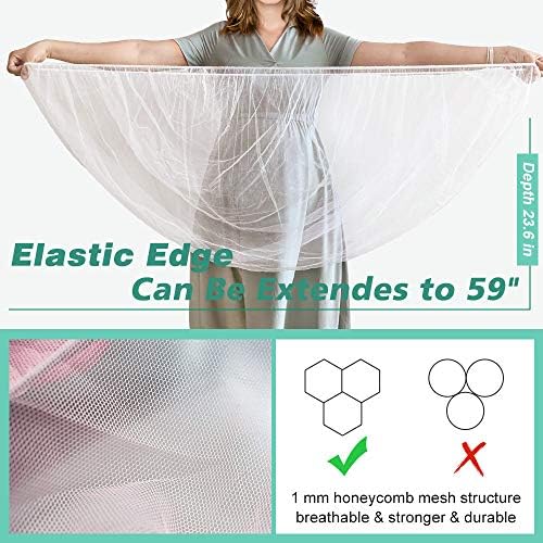 Sysmie 2 Pack Baby Stroller Mosquito Net, Durable Mesh Protection - Image 2