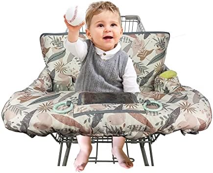 Shopping Cart Cover for Baby, 2 in 1 High Chair Cover for Restaurant seat & - Image 2
