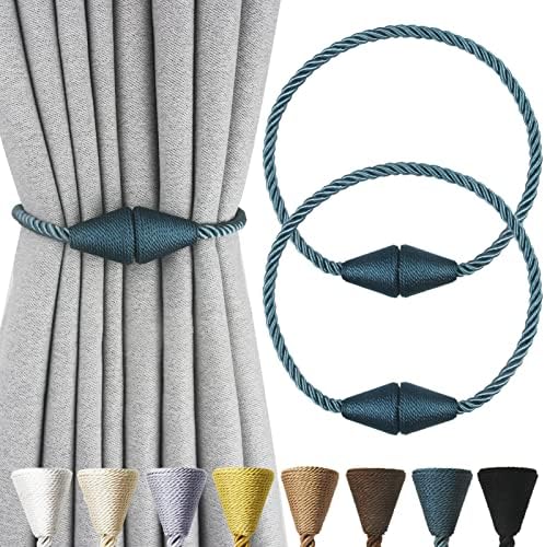 Magnetic Curtain Tiebacks Rope Decorative Holdbacks by CurtianTiebacks