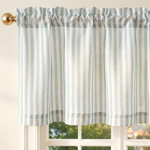 jinchan Linen Boxter Stripe Valances by JINCHAN