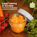 KeaBabies 6pk 4oz Glass Baby Food Containers - Image 4