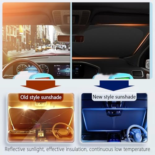 Car Windshield Sun Shade Foldable, 2026 Upgraded Car Shade Front Windshield - Image 3