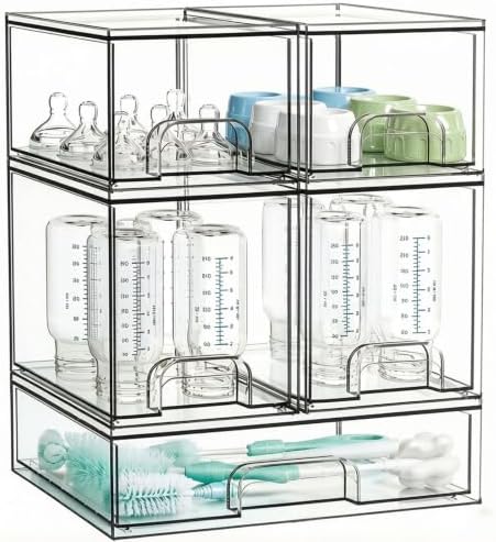 Stackable Baby Bottle Organizer by Unknown
