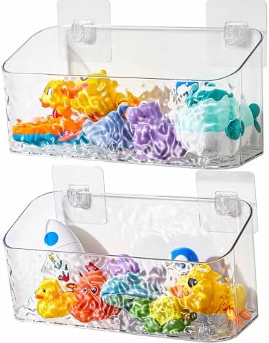 Bath Toy Storage 2 Packs, Large Bath Toy Holder by Eunion