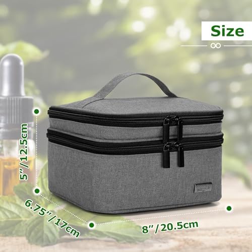 LUXJA Double-Layer Essential Oil Carrying Case Holds 30 Bottles - Image 6