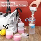 Baderke 2 Pcs Protein Powder Travel Container - Image 4