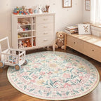 Wonnitar Washable Round Rugs 6ft, Boho Soft Ultra-Thin Circular Carpets - Image 6