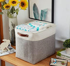 DECOMOMO Extra Large Storage Baskets, 54.5L Fabric Storage Bins 3 Pack - Image 2