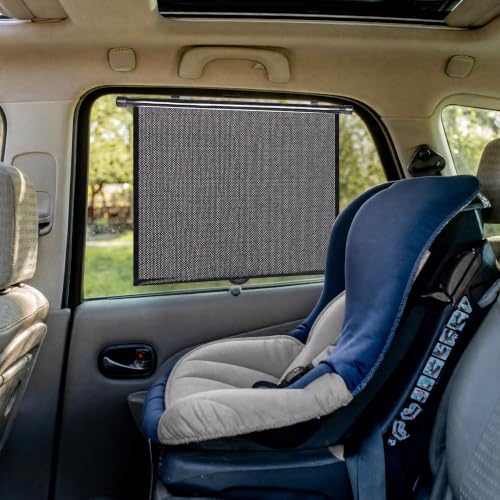 Car Side Window Shades, 2 Pack Retractable Roller Sun Shades, 18 x 20 in - Image 6