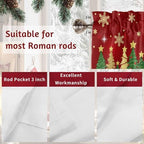 Vandarllin Christmas Kitchen Curtains Valances - Image 7