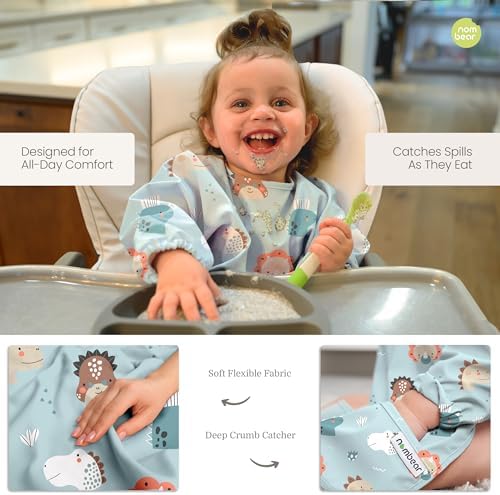 Waterproof Smock Baby Bibs for Eating - Image 3