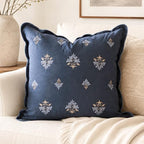 BlissBlush Throw Pillow Cover 20x20, Floral Accent Cushion Cover by BlissBlush