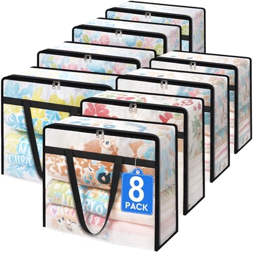 TasticTotes 8 Pack Clear Storage Bags by Unknown