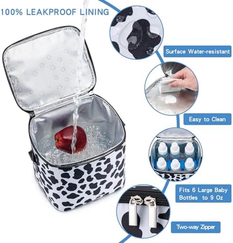 Breastmilk Cooler Bag with Ice Pack Fits 6 Baby Bottles Up to 9 Ounce, Baby - Image 4