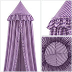 SmoothNovelty Gingham Plaid Bed Canopy - Image 7