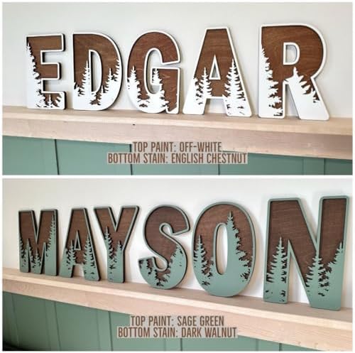 Name Sign For Nursery, Boho Nursery Sign, Family Name Signs, 3D Wall Art for - Image 3