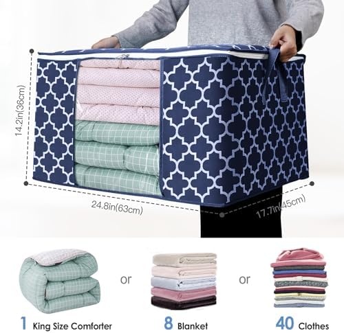 Storage Bags 100L 3Pack Clothes Organization and Storage Containers - Image 2