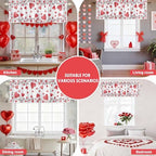 Vandarllin Valentine's Day Kitchen Curtains Valances - Image 6