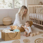 HBlife Large Baby Diaper Caddy Organizer, Paper Rope Storage Baskets Nursery Bin - Image 5