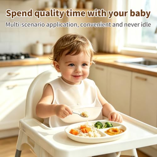 Baby Bibs for Eating, Baby Smock bib - Image 6
