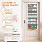 Over The Door Organizer Storage Large Capacity Hanging Bedroom Storage - Image 6