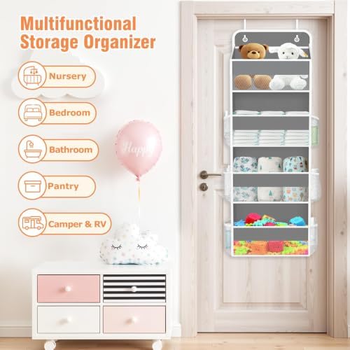 Over The Door Organizer Storage Large Capacity Hanging Bedroom Storage - Image 6
