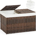 SETVSON Storage Basket with Lid Wicker Baskets by SETVSON