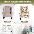 NILUOH Wingback Chair Covers 2-Piece, Armchair Slipcovers - Image 6