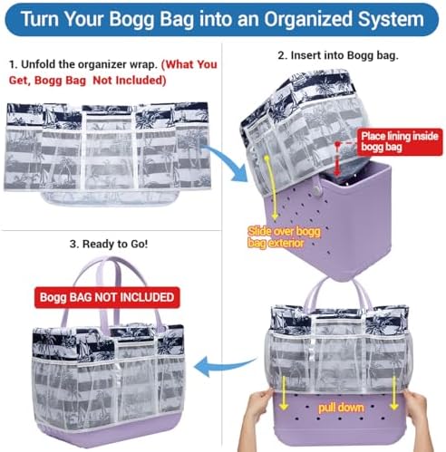 Nyton Organizer Insert for Original Large Bogg Bag Cover Beach Liner for XL - Image 2