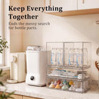 Clear Stackable Storage Drawers: Acrylic Organizer Bins 4 Pack - Image 3