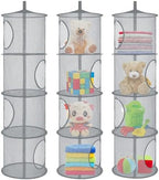 3Pcs Hanging Stuffed Animal Storage Hammock Net 4 Tiers - Image 6